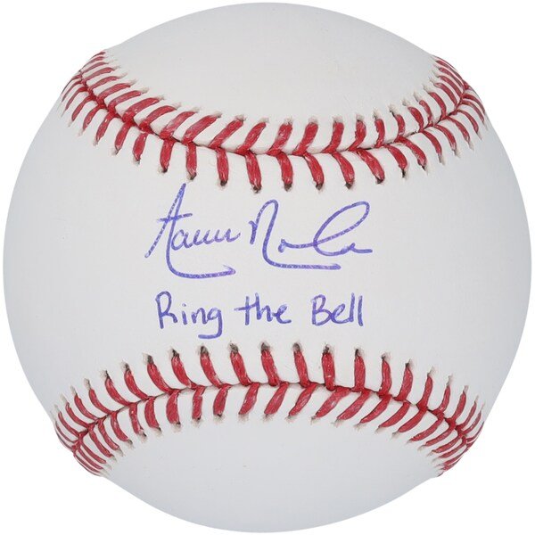 Aaron Nola Philadelphia Phillies Fanatics Authentic Autographed Baseball with "Ring The Bell" Inscription - The Ballers Bank