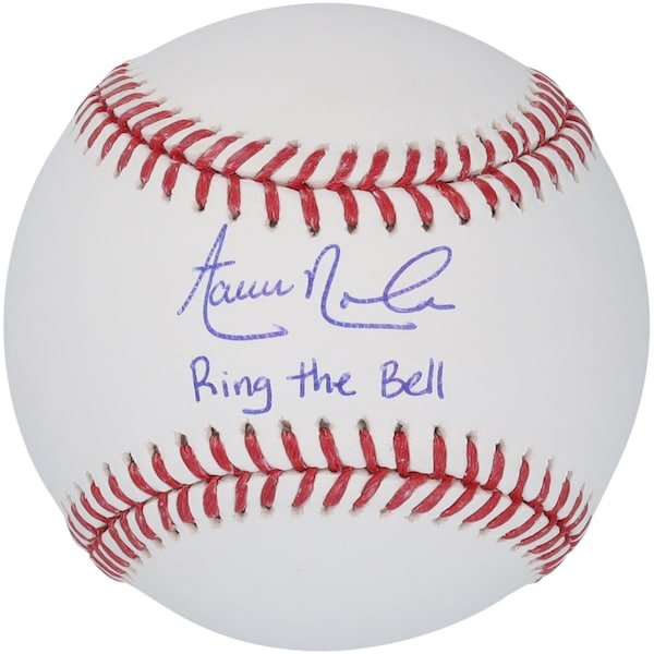 Aaron Nola Philadelphia Phillies Fanatics Authentic Autographed Baseball with "Ring The Bell" Inscription - The Ballers Bank