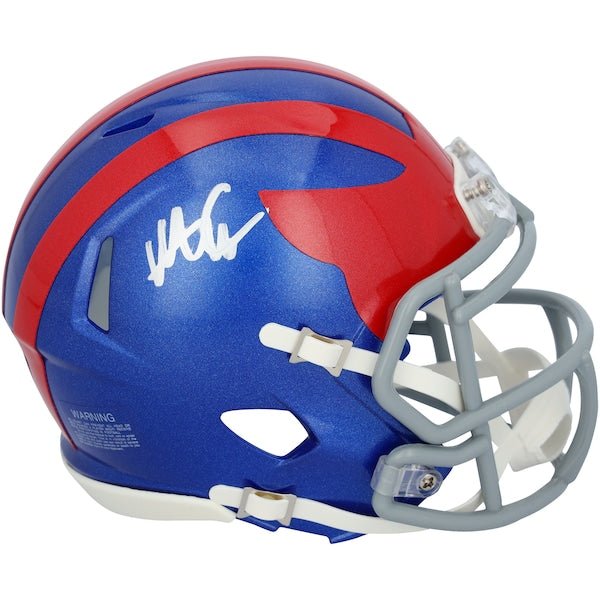 Abdul Carter New York Giants Autographed Fanatics Authentic Riddell 2024 Alternate Speed Mini Helmet - The Ballers Bank