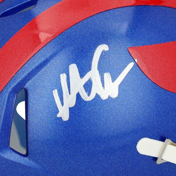 Abdul Carter New York Giants Autographed Fanatics Authentic Riddell 2024 Alternate Speed Mini Helmet - The Ballers Bank