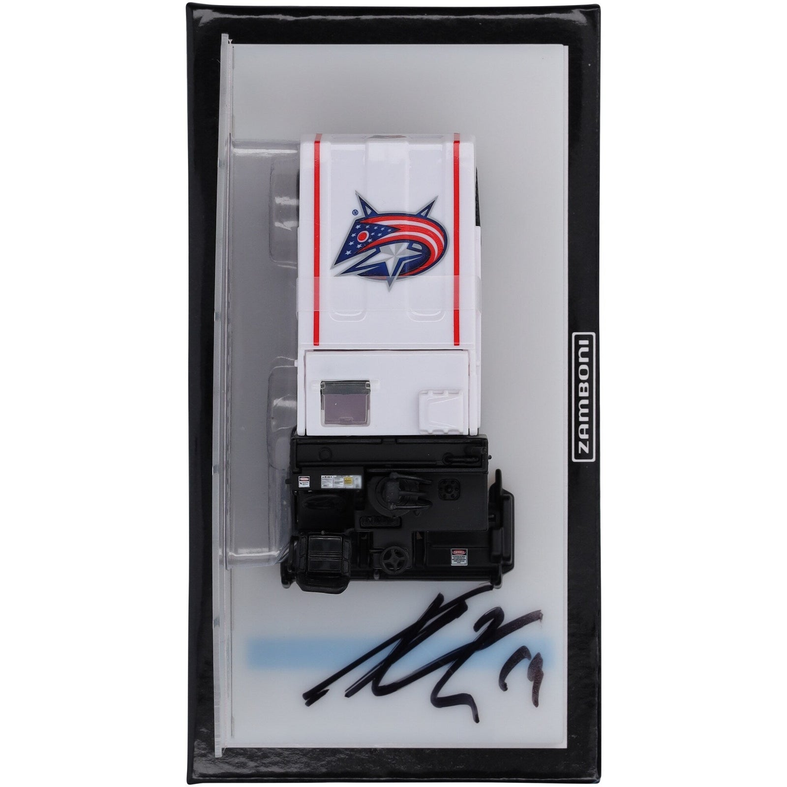 Adam Fantilli Columbus Blue Jackets Autographed Fanatics Authentic 1:43 Scale Die - Cast Zamboni - The Ballers Bank