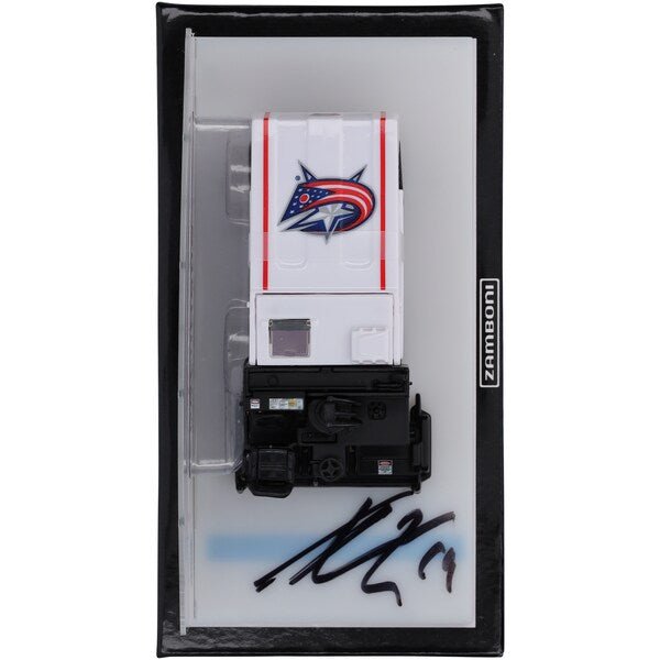 Adam Fantilli Columbus Blue Jackets Autographed Fanatics Authentic 1:43 Scale Die - Cast Zamboni - The Ballers Bank
