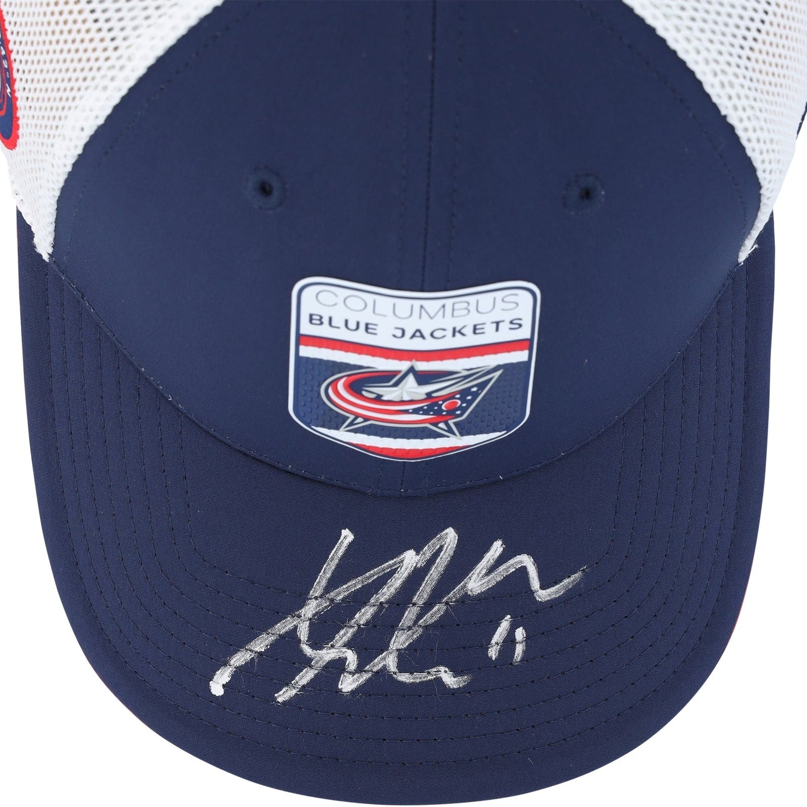 Adam Fantilli Columbus Blue Jackets Autographed Fanatics Authentic 2023 NHL Draft Cap - The Ballers Bank