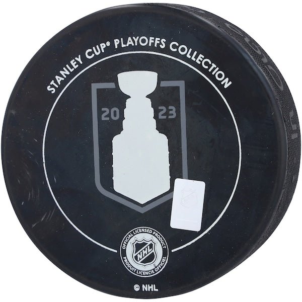 Adin Hill Vegas Golden Knights Autographed Fanatics Authentic 2023 Stanley Cup Champions Hockey Puck - The Ballers Bank