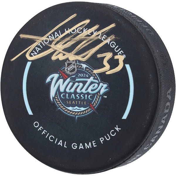 Adin Hill Vegas Golden Knights Autographed Fanatics Authentic 2024 Winter Classic Official Game Puck - The Ballers Bank