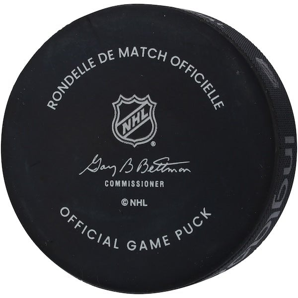 Adin Hill Vegas Golden Knights Autographed Fanatics Authentic Official Game Puck - The Ballers Bank