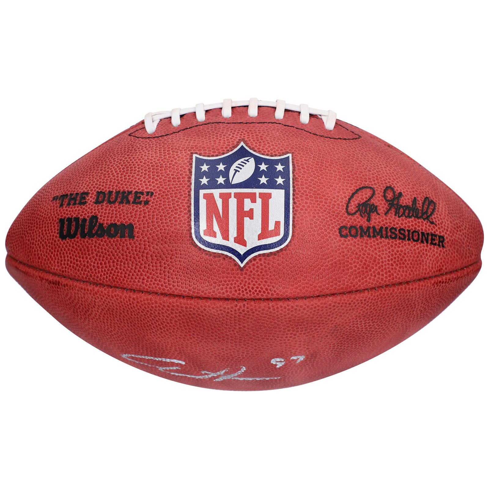 Aidan Hutchinson Detroit Lions Fanatics Authentic Autographed Wilson Duke Full Color Pro Football - The Ballers Bank