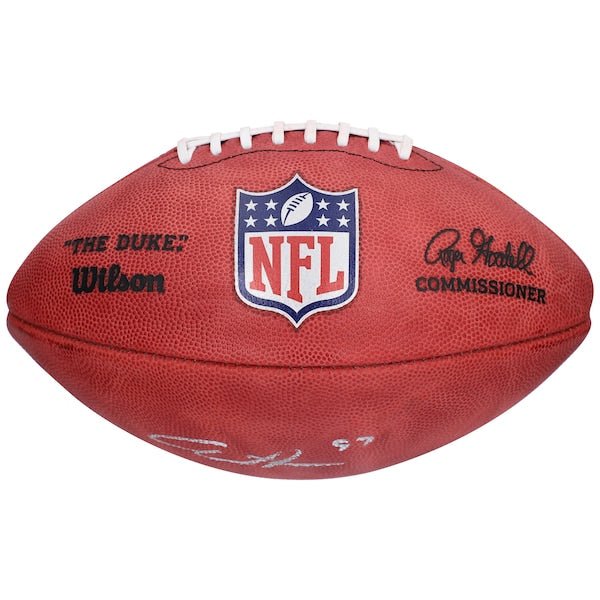 Aidan Hutchinson Detroit Lions Fanatics Authentic Autographed Wilson Duke Full Color Pro Football - The Ballers Bank