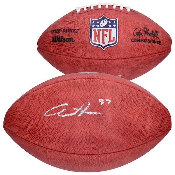 Aidan Hutchinson Detroit Lions Fanatics Authentic Autographed Wilson Duke Full Color Pro Football - The Ballers Bank