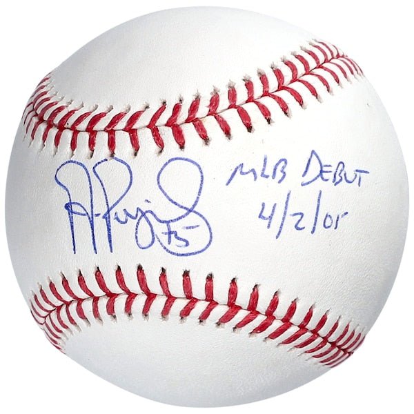 Albert Pujols St. Louis Cardinals Fanatics Authentic Autographed Baseball with ''MLB Debut 4/2/01'' Inscription - The Ballers Bank