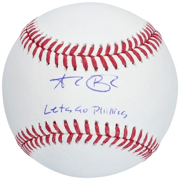 Alec Bohm Philadelphia Phillies Fanatics Authentic Autographed Baseball with "Let's Go Phillies" Inscription - The Ballers Bank