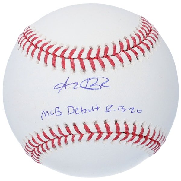 Alec Bohm Philadelphia Phillies Fanatics Authentic Autographed Baseball with "MLB Debut 8/13/20" Inscription - The Ballers Bank