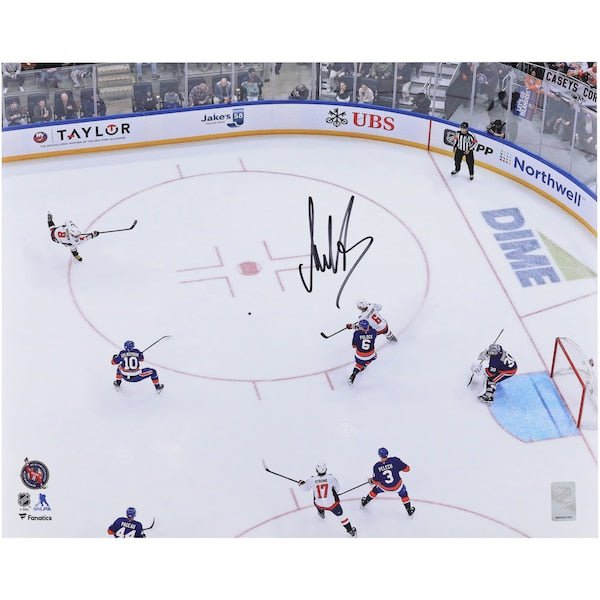 Alexander Ovechkin Washington Capitals Autographed Fanatics Authentic 16" x 20" 895th Goal Overhead Shooting Photograph - The Ballers Bank