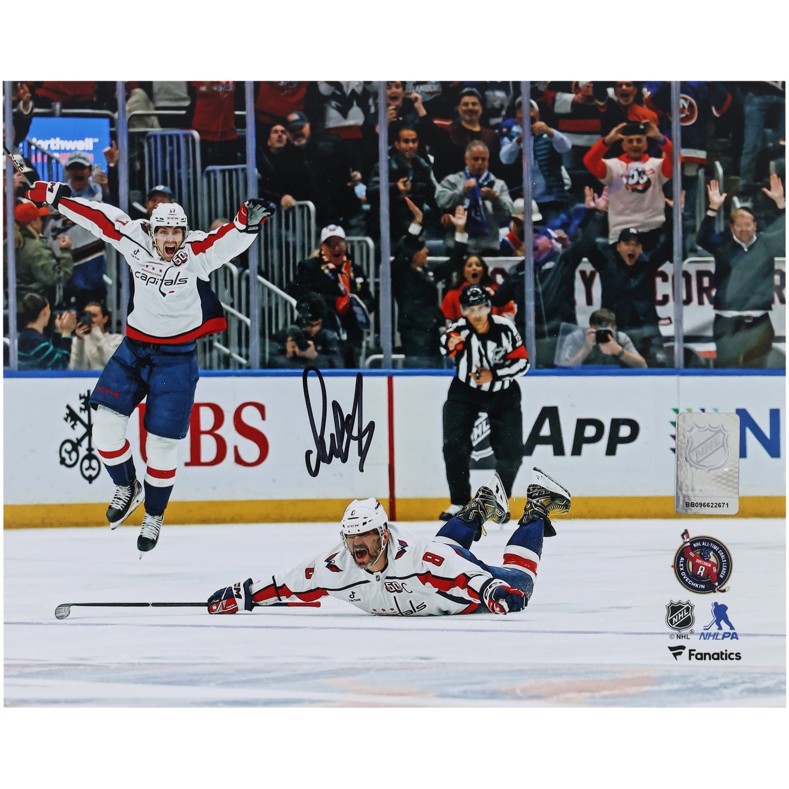 Alexander Ovechkin Washington Capitals Autographed Fanatics Authentic 8" x 10" 895th Goal Celebration Photograph - The Ballers Bank