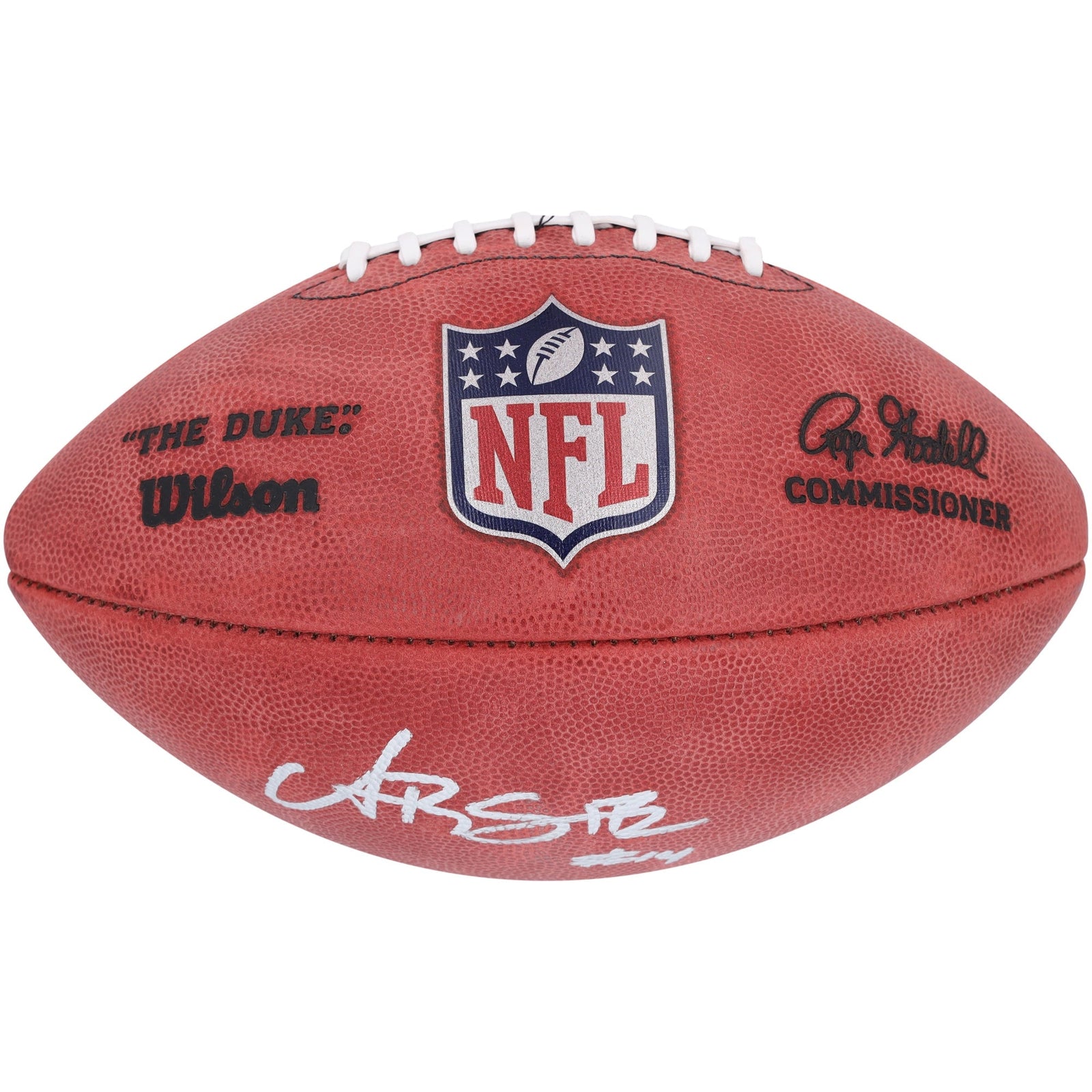 Amon - Ra St. Brown Detroit Lions Autographed Fanatics Authentic Duke Full Color Football - The Ballers Bank