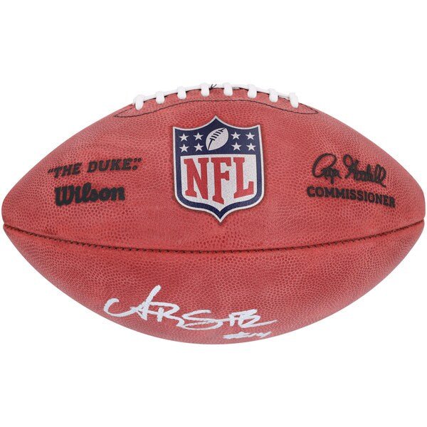 Amon - Ra St. Brown Detroit Lions Autographed Fanatics Authentic Duke Full Color Football - The Ballers Bank
