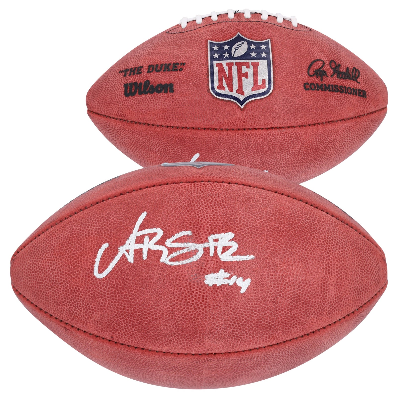 Amon - Ra St. Brown Detroit Lions Autographed Fanatics Authentic Duke Full Color Football - The Ballers Bank