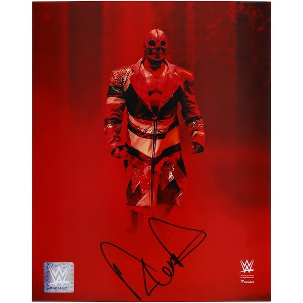 Andrade WWE Autographed Fanatics Authentic 8" x 10" Vertical Entrance Photograph - The Ballers Bank