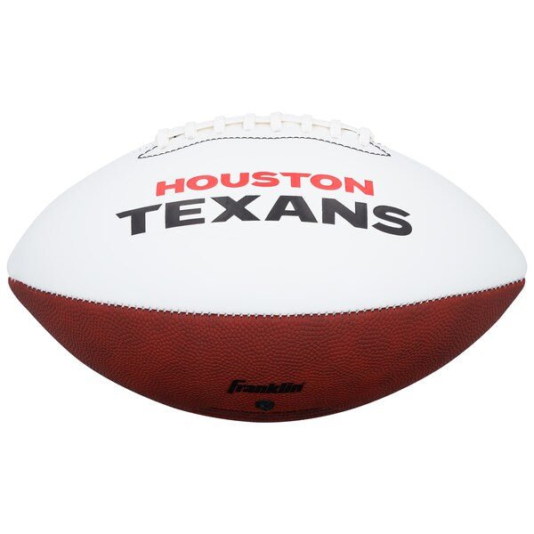 Andre Johnson Houston Texans Autographed Fanatics Authentic Franklin White Panel Football - The Ballers Bank
