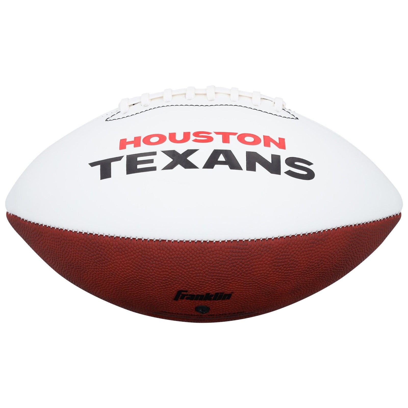 Andre Johnson Houston Texans Autographed Fanatics Authentic Franklin White Panel Football - The Ballers Bank