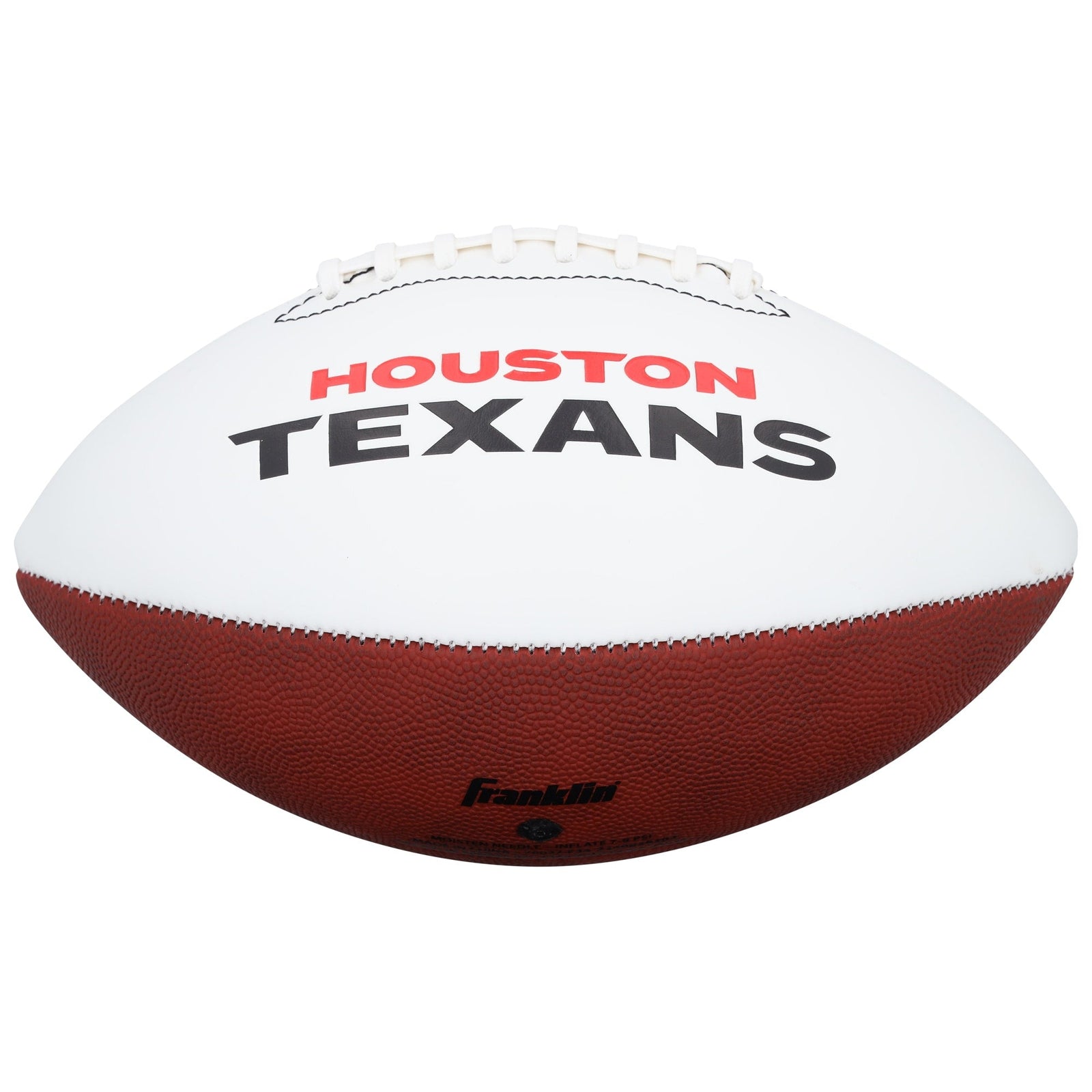 Andre Johnson Houston Texans Autographed Fanatics Authentic Franklin White Panel Football with "HOF 24" Inscription - The Ballers Bank