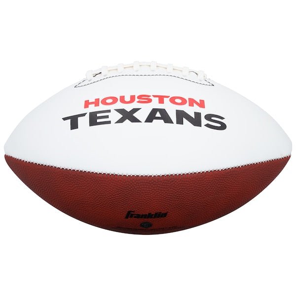 Andre Johnson Houston Texans Autographed Fanatics Authentic Franklin White Panel Football with "HOF 24" Inscription - The Ballers Bank