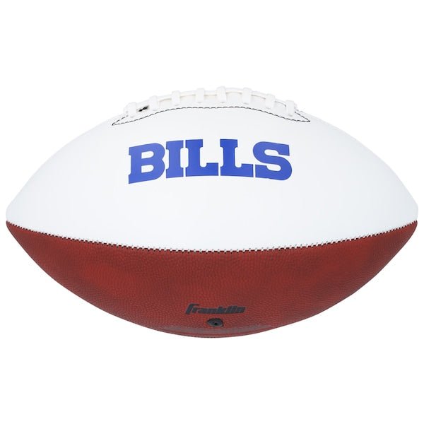 Andre Reed Buffalo Bills Autographed Fanatics Authentic Franklin White Panel Football with "HOF 14" Inscription - The Ballers Bank