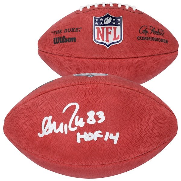 Andre Reed Buffalo Bills Autographed Fanatics Authentic Wilson Duke Full Color Football with "HOF 14" Inscription - The Ballers Bank