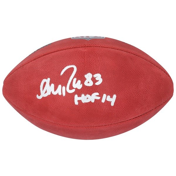Andre Reed Buffalo Bills Autographed Fanatics Authentic Wilson Duke Full Color Football with "HOF 14" Inscription - The Ballers Bank