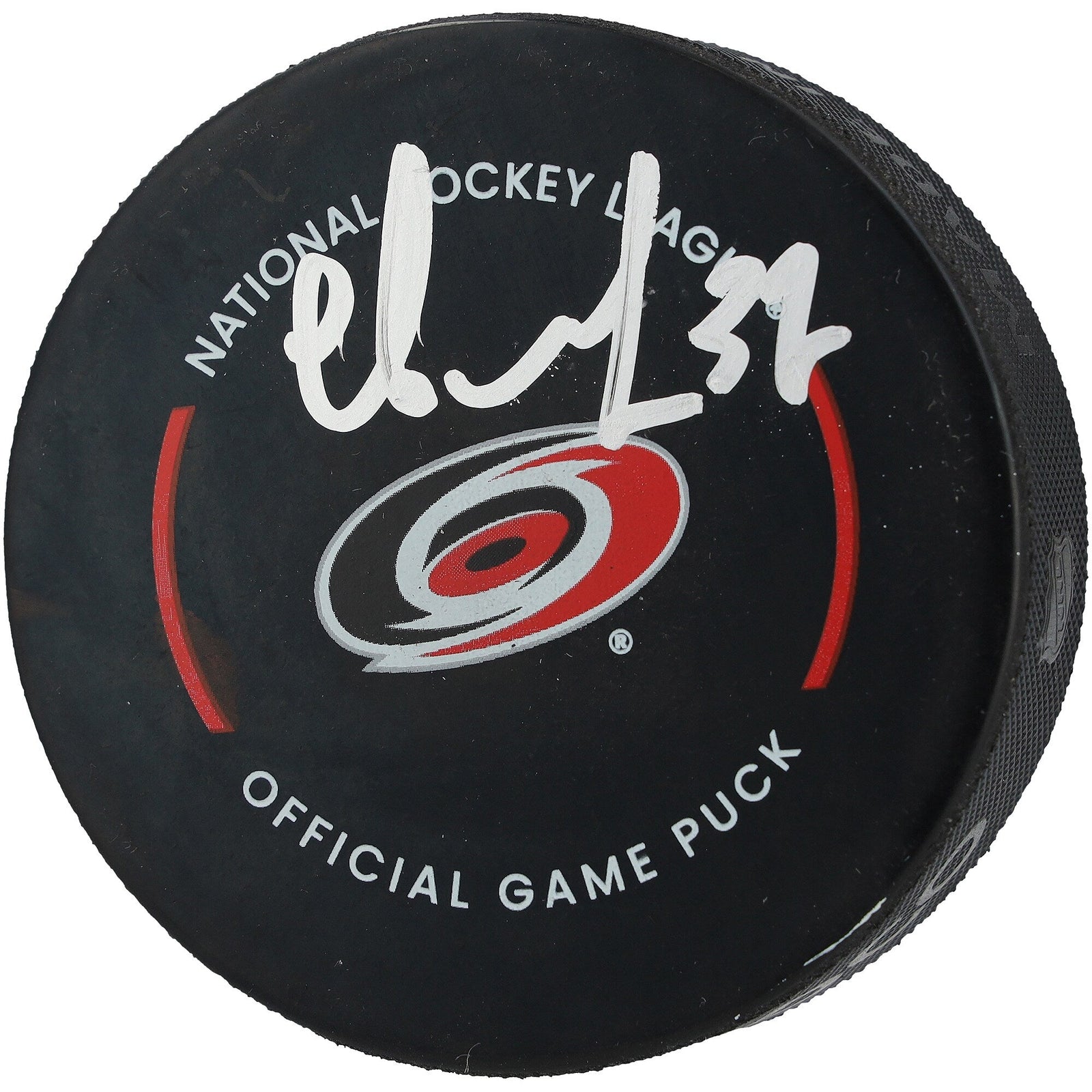 Andrei Svechnikov Carolina Hurricanes Autographed Fanatics Authentic Official Game Puck - The Ballers Bank