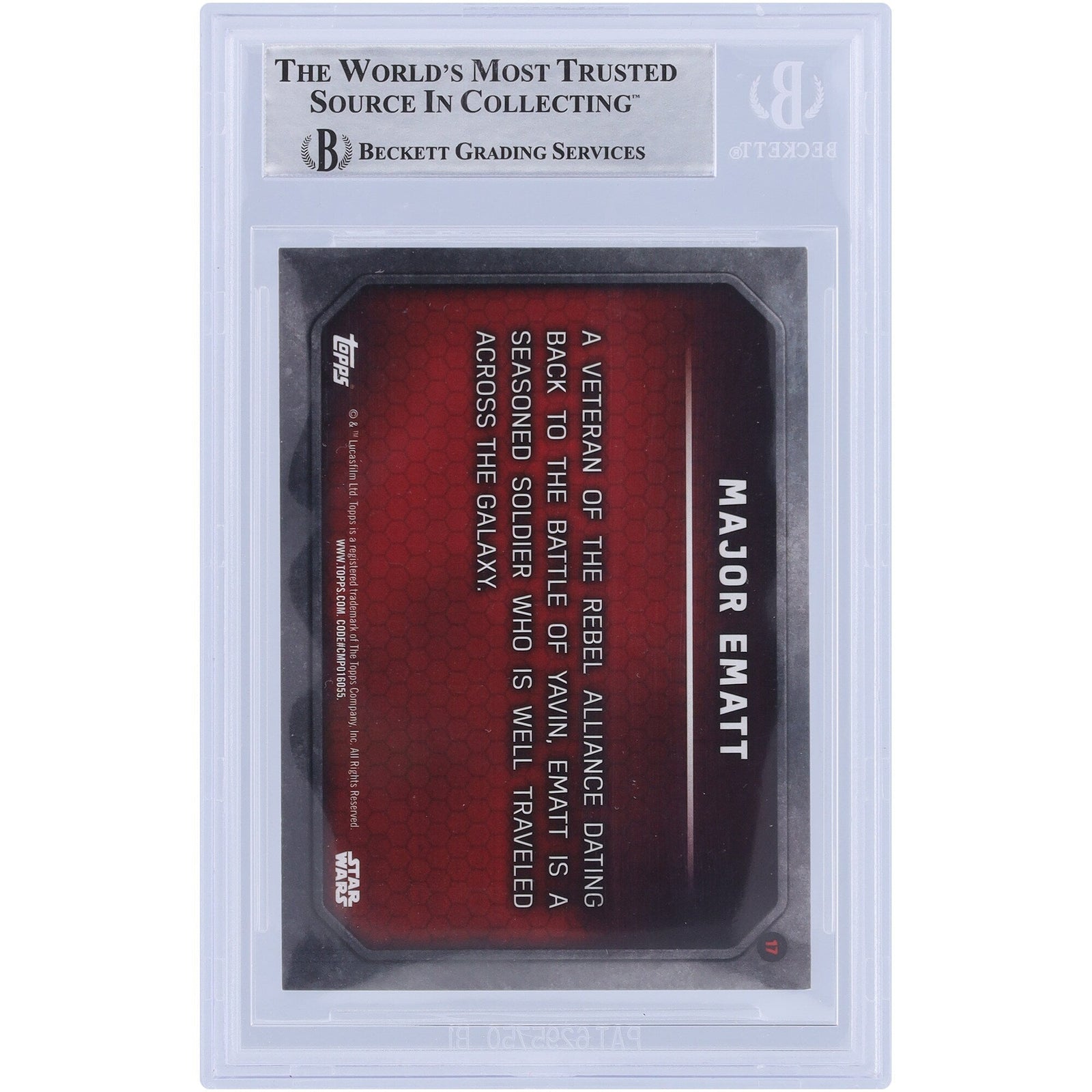 Andrew Jack Star Wars Autographed 2015 Topps Journey To The Force Awakens 17 BGS Authenticated Card - The Ballers Bank