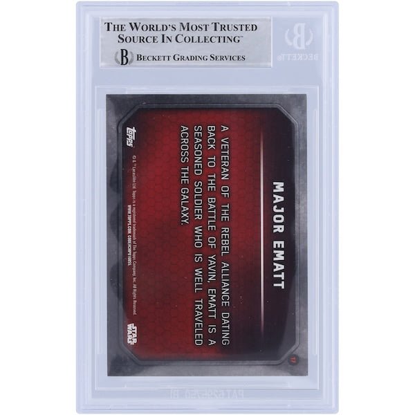 Andrew Jack Star Wars Autographed 2015 Topps Journey To The Force Awakens 17 BGS Authenticated Card - The Ballers Bank