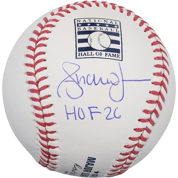 Andruw Jones Atlanta Braves Autographed Fanatics Authentic Hall of Fame Logo Baseball with "HOF 26" Inscription - The Ballers Bank