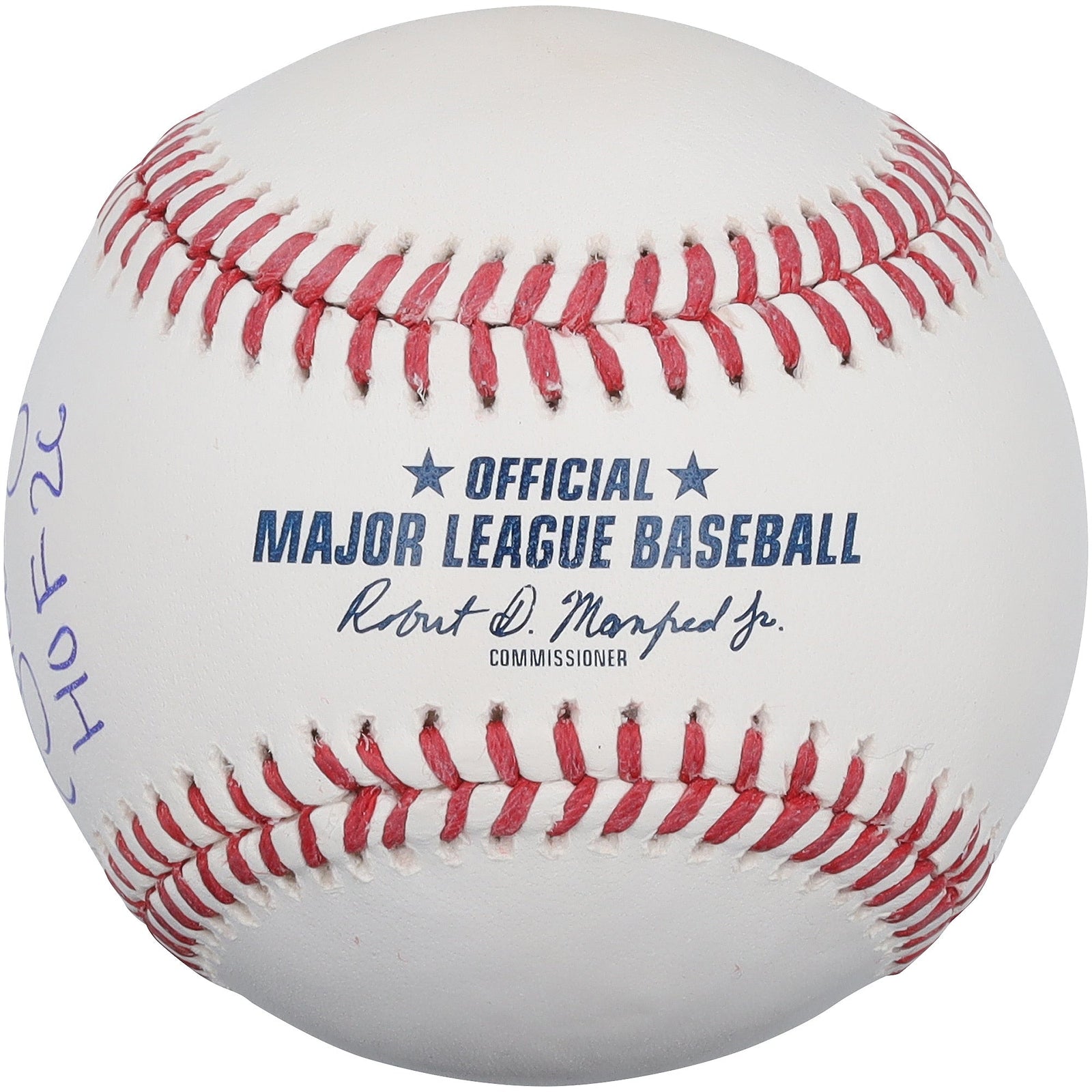 Andruw Jones Atlanta Braves Autographed Fanatics Authentic Hall of Fame Logo Baseball with "HOF 26" Inscription - The Ballers Bank