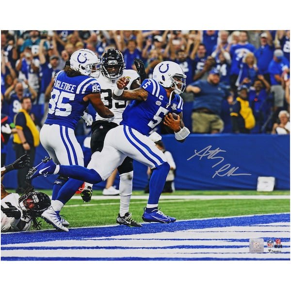 Anthony Richardson Indianapolis Colts Autographed Fanatics Authentic 16" x 20" First Touchdown Photograph - The Ballers Bank