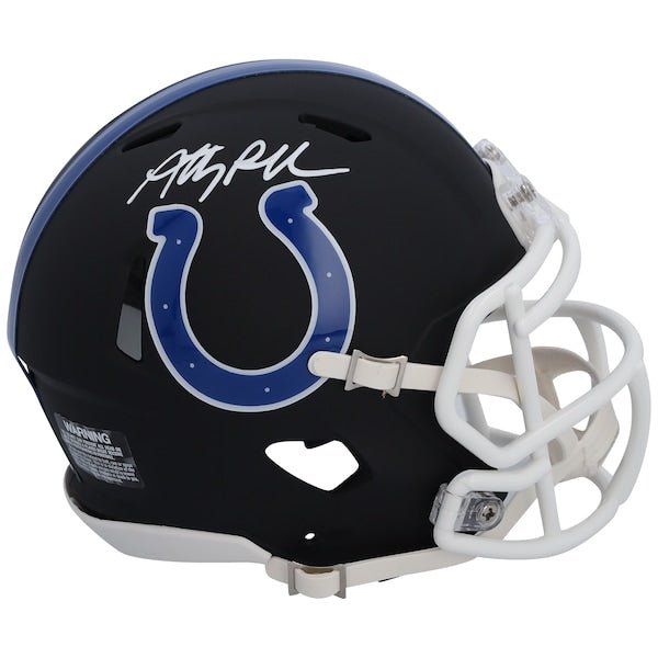 Anthony Richardson Indianapolis Colts Fanatics Authentic Autographed Riddell Black Matte Speed Mini Helmet - The Ballers Bank