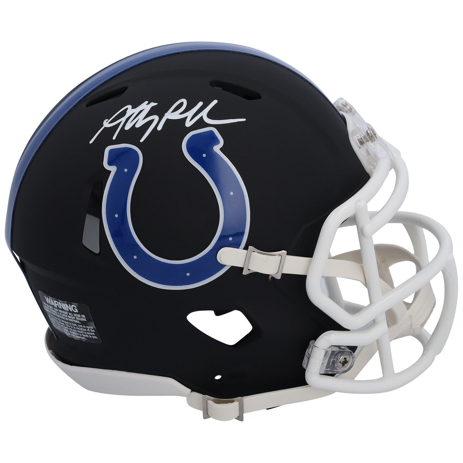 Anthony Richardson Indianapolis Colts Fanatics Authentic Autographed Riddell Black Matte Speed Mini Helmet - The Ballers Bank