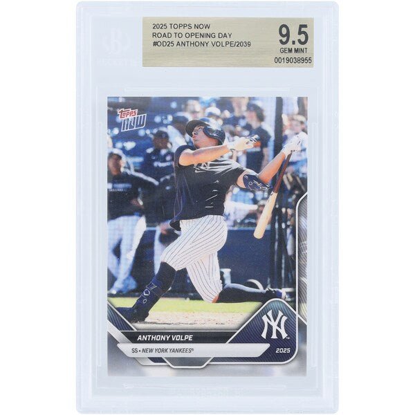 Anthony Volpe New York Yankees 2025 Topps Now Road to Opening Day OD - 25 BGS Authenticated 9.5 Card - The Ballers Bank
