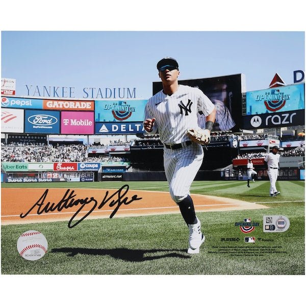 Anthony Volpe New York Yankees Autographed Fanatics Authentic 8" x 10" Opening Day Photograph - The Ballers Bank