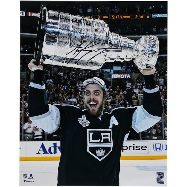 Anze Kopitar Los Angeles Kings Fanatics Authentic Autographed 16" x 20" 2014 Stanley Cup Champions Raising Stanley Cup Photograph - The Ballers Bank