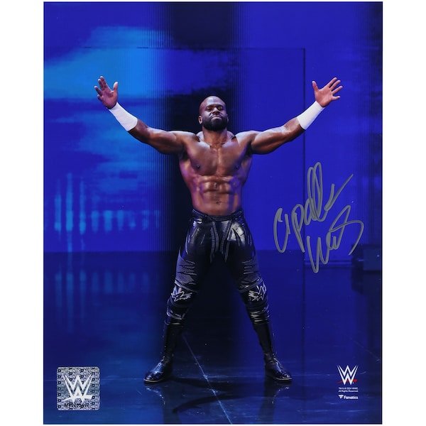 Apollo Crews WWE Autographed Fanatics Authentic 8" x 10" Entrance Photograph - The Ballers Bank