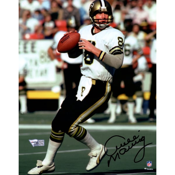 Archie Manning New Orleans Saints Fanatics Authentic Autographed 8" x 10" Vertical White Jersey Photograph - The Ballers Bank