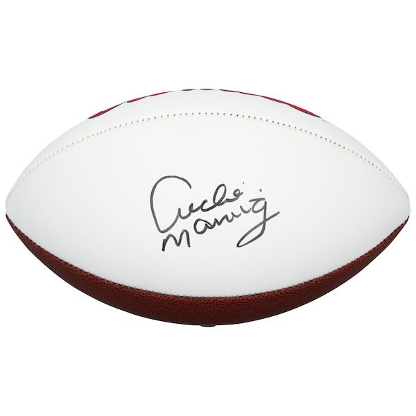 Archie Manning Ole Miss Rebels Autographed Fanatics Authentic White Panel Football - Signed with 18 - The Ballers Bank