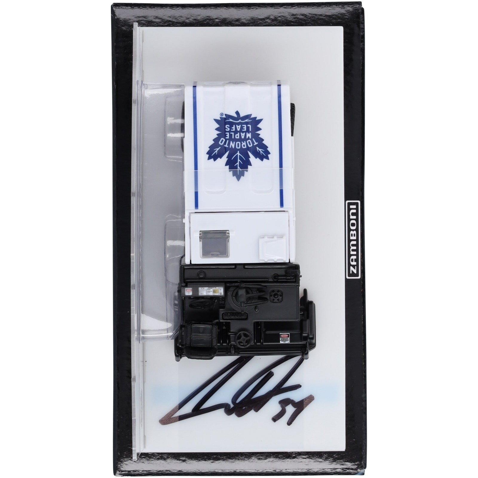 Auston Matthews Toronto Maple Leafs Autographed Fanatics Authentic 1:43 Scale Die - Cast Zamboni - The Ballers Bank