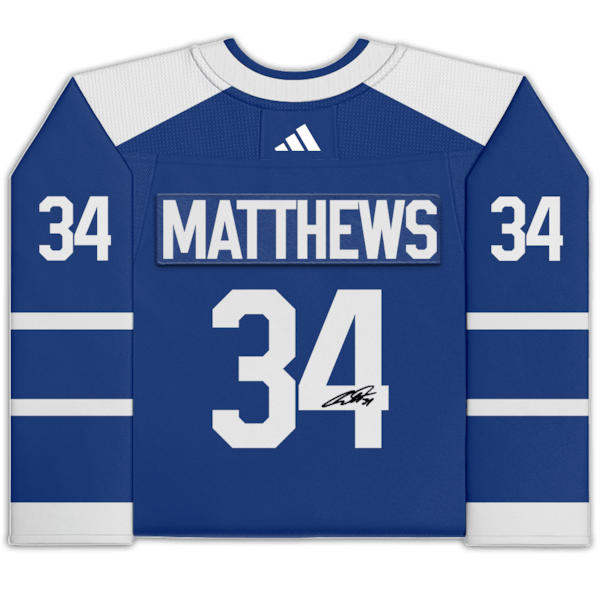 Auston Matthews Toronto Maple Leafs Autographed Fanatics Authentic adidas 2022 - 23 Reverse Retro Authentic Jersey - The Ballers Bank