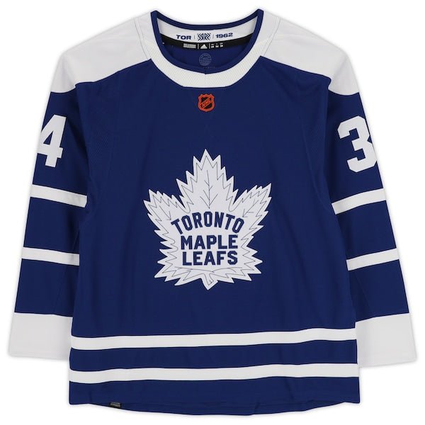 Auston Matthews Toronto Maple Leafs Autographed Fanatics Authentic adidas 2022 - 23 Reverse Retro Authentic Jersey - The Ballers Bank