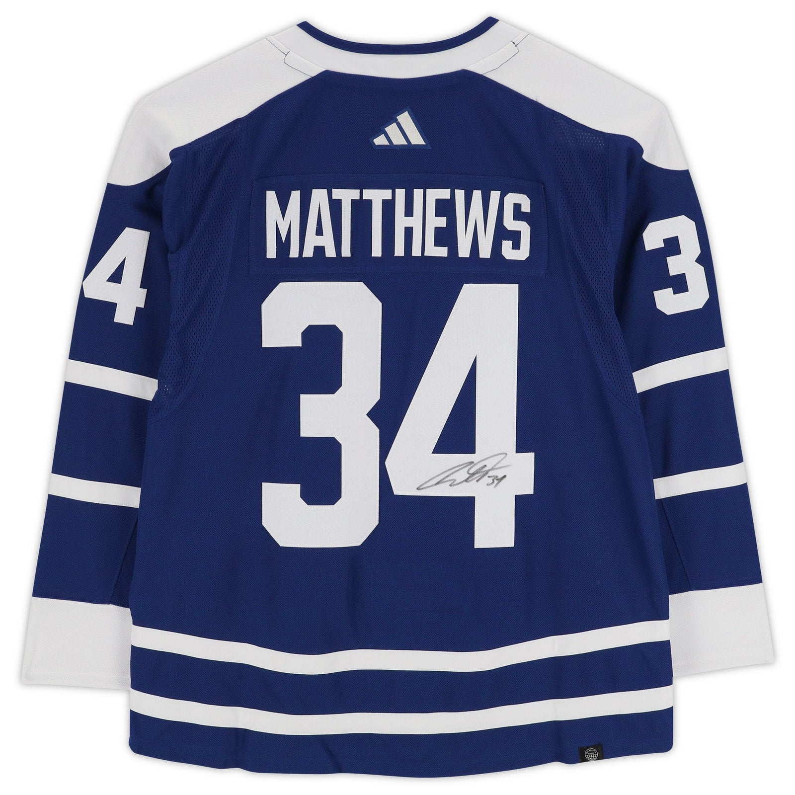 Auston Matthews Toronto Maple Leafs Autographed Fanatics Authentic adidas 2022 - 23 Reverse Retro Authentic Jersey - The Ballers Bank