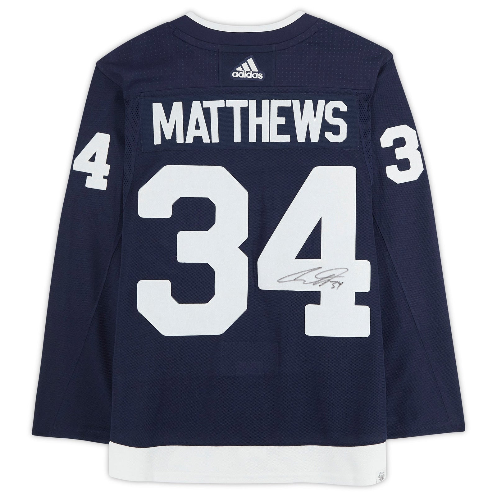 Auston Matthews Toronto Maple Leafs Fanatics Authentic Autographed 2022 Heritage Classic adidas Authentic Jersey - Navy - The Ballers Bank