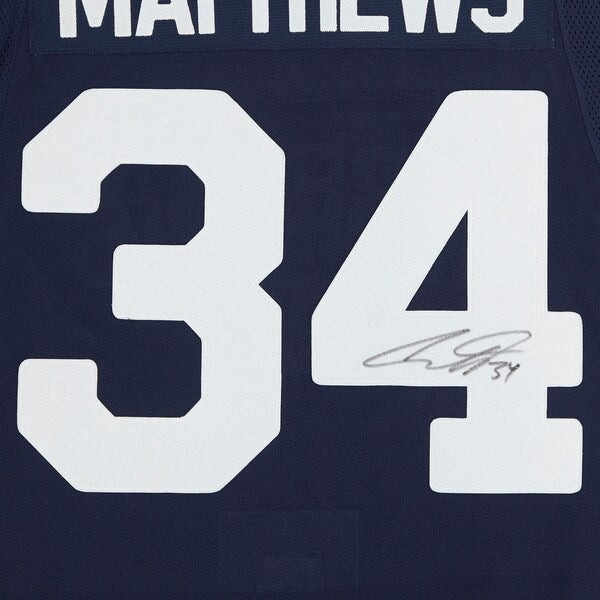 Auston Matthews Toronto Maple Leafs Fanatics Authentic Autographed 2022 Heritage Classic adidas Authentic Jersey - Navy - The Ballers Bank