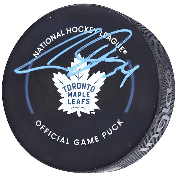 Auston Matthews Toronto Maple Leafs Fanatics Authentic Autographed NHL Official Game Puck - The Ballers Bank